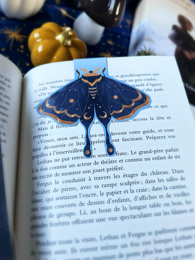 Marque-page Phalène bleu