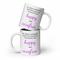 Happy and Carefree Mug - Thumbnail 3