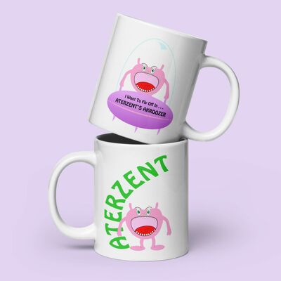 Akroozer cartoon space car mug