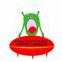 Cheerful Alien Space Car Mug - Thumbnail 4