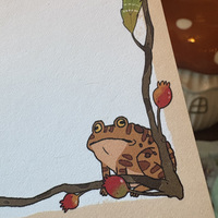 Crabapple Toad Eco-Friendly Notepad - Thumbnail 1