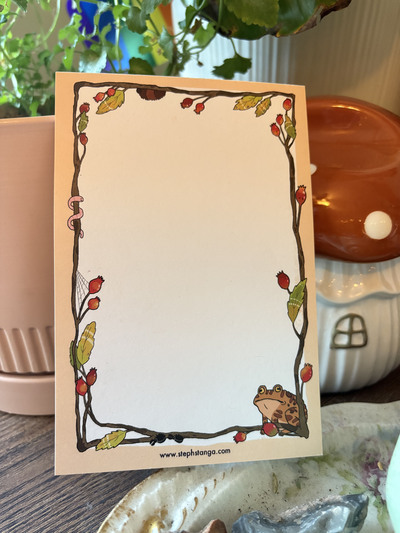 Crabapple Toad Eco-Friendly Notepad