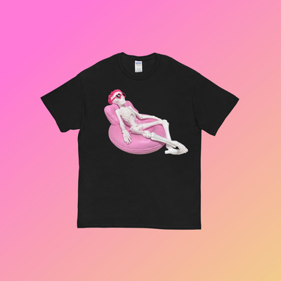 Leisure skull t shirt black - Thumbnail 1