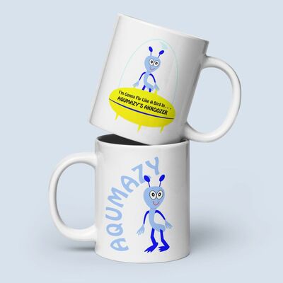 Cute creature space car mug