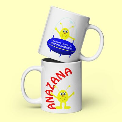 Alien Spaceship Mug Design