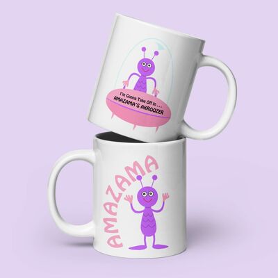 Spaceship coffee mug gift