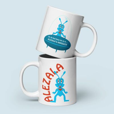 Superhero Flying Space Car Mug