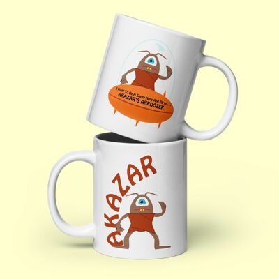 Flying machine friends mug