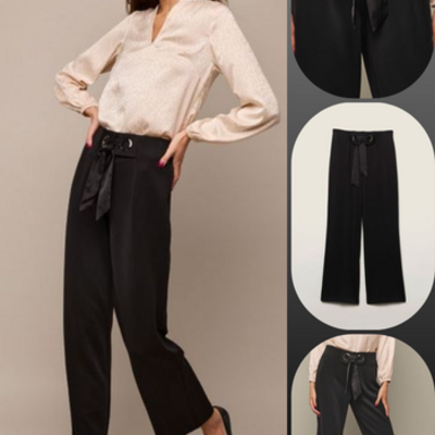 Tie-front pant