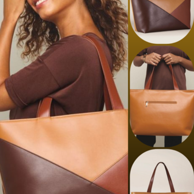 Color block bag