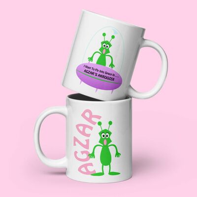 Colorful Space Character Mug
