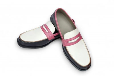 Crafted Leather Unique Tri-Tone Color Moccasin Loafers Dress Shoes