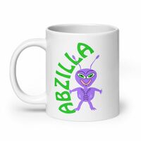 Cartoon Alien Space Car Mug - Thumbnail 1