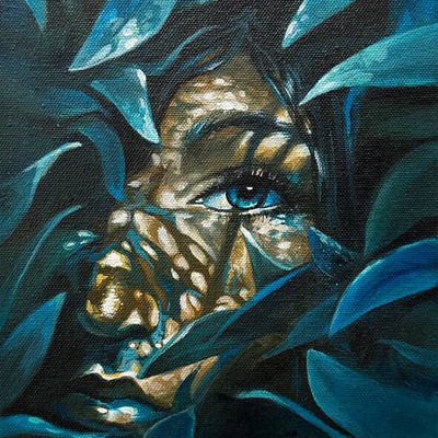 "camouflage" original painting