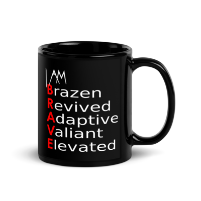 I am brave word power mug