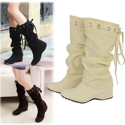 Slouchy Drawstring Boot 