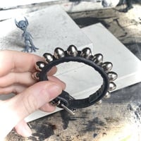 1/2” wide 1-row bullet stud wristband - Thumbnail 1