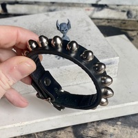 5/8” wide 1-row bullet stud wristband - Thumbnail 5