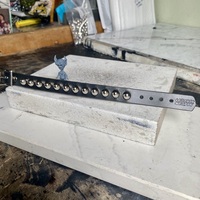 5/8” wide 1-row bullet stud wristband - Thumbnail 6