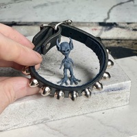 5/8” wide 1-row bullet stud wristband - Thumbnail 7