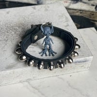 5/8” wide 1-row bullet stud wristband - Thumbnail 9