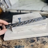 Staggered bullet stud wristband - Thumbnail 1