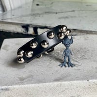Staggered bullet stud wristband - Thumbnail 2