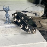 Staggered bullet stud wristband - Thumbnail 5