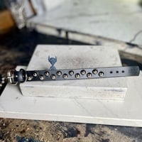 Staggered bullet stud wristband - Thumbnail 8
