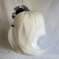 Black and Red Rose Hair Accessory - Thumbnail 3