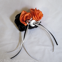 Small Halloween Rose Hair Clip - Thumbnail 3