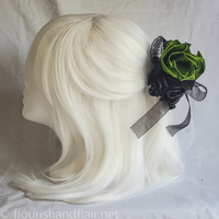 Wicked Witchy Green and Black hair accessory - Thumbnail 2