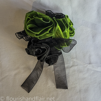 Wicked Witchy Green and Black hair accessory - Thumbnail 4