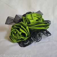 Wicked Witchy Green and Black hair accessory - Thumbnail 5