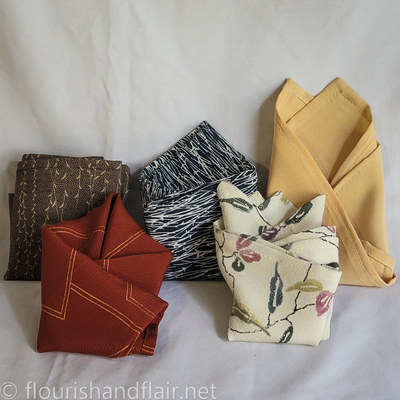 Kimono pocket squares