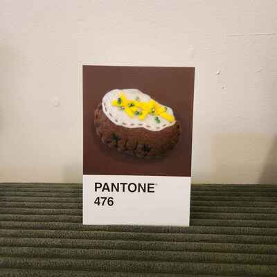 Baked potato pantone wall art 