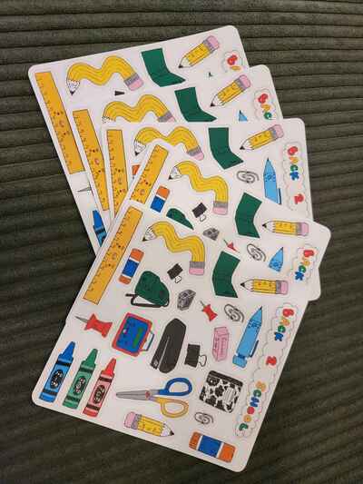 Back 2 Skool Sticker Sheet