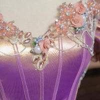 Gorgeous Purple Sequined Prom Dress with Applique  Beading Cap Sleeves A-Line Evening Dresses  - Thumbnail 2