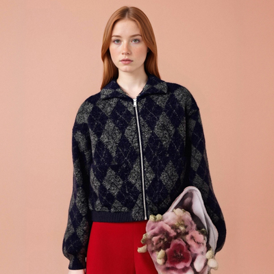 Casual loose design long-sleeved jacket