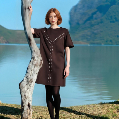 Design sense niche versatile slim casual dress