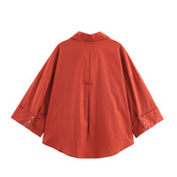 Fashionable casual long-sleeved single-breasted lapel shirt - Thumbnail 1