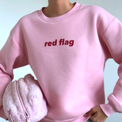 "red flag" sweatshirt - Thumbnail 1