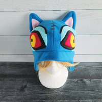 Blue Kkachi Horangi Tiger Fleece Hat  - Thumbnail 1