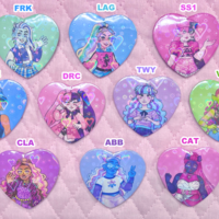 MH Buttons - Circle & Heart-Shaped - Thumbnail 2