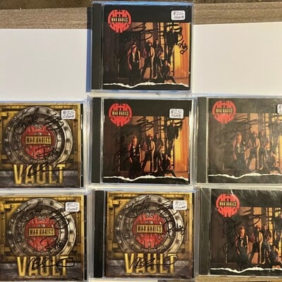 Signed war babies cds (self-titled debut and vault cds signed by all 4 main members)