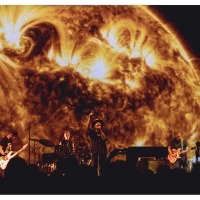 "setting sun i" sacramento 24.05.13 - pearl jam dark matter tour - large giclée print 24" x 16" - Thumbnail 2