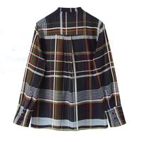 Women's Plaid Pocket Shirt - Thumbnail 2