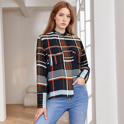 Women's Plaid Pocket Shirt