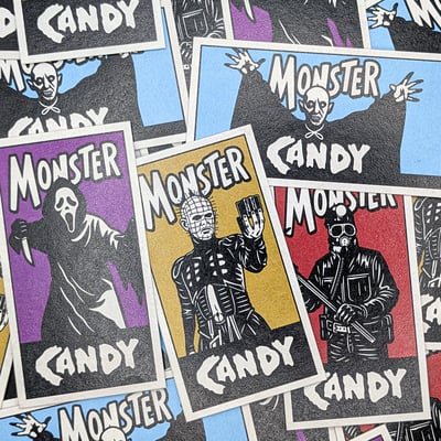 Series 4 - monster candy custom horror trading card set
