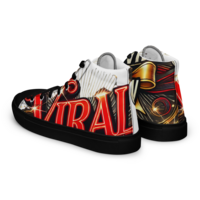 Viral Movie Bow Mens high top canvas shoes - Thumbnail 2